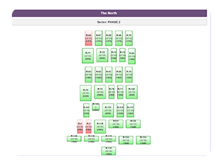 Property layout view in real estate ERP system
